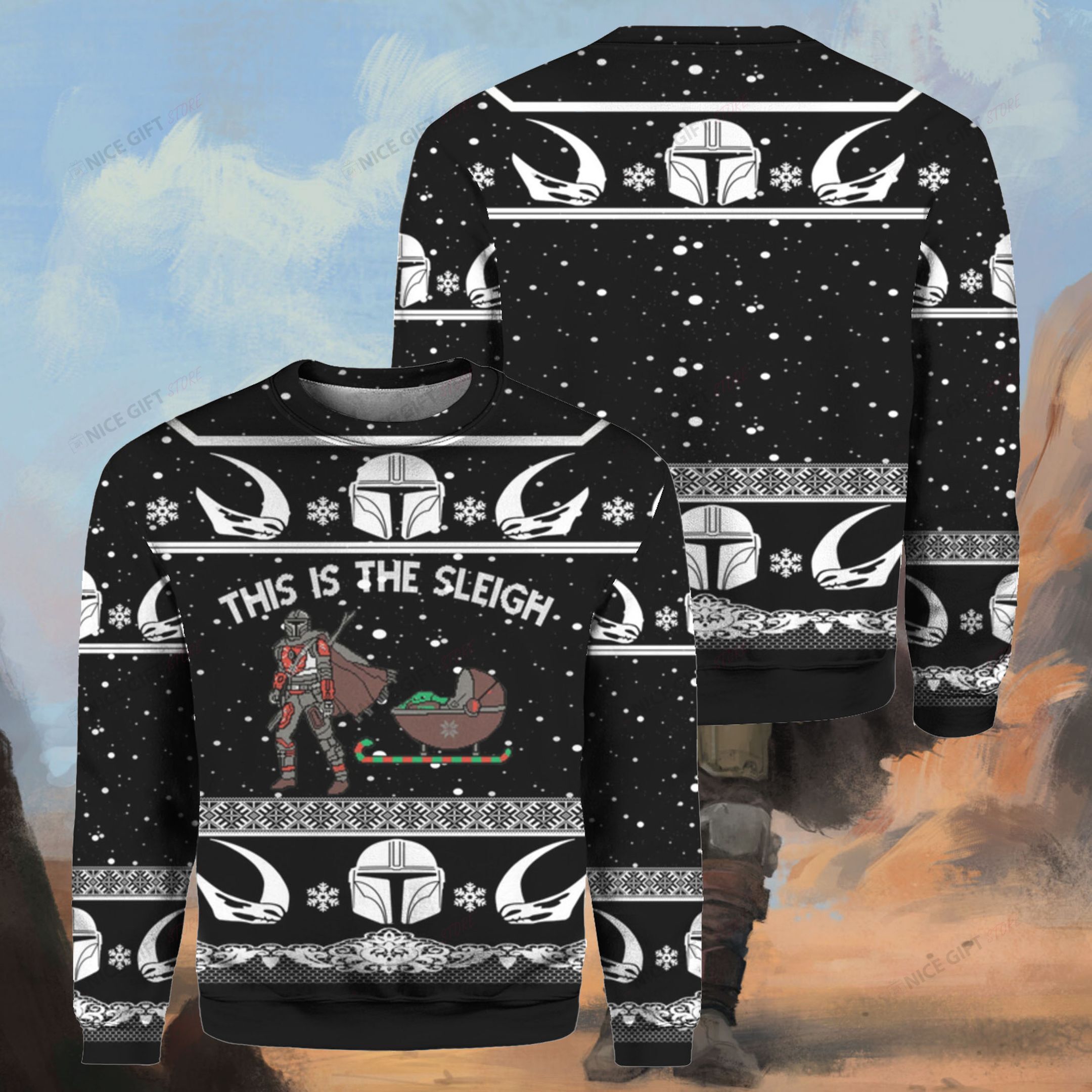 This Is The Sleigh Crewneck Sweatshirt 3Cs-M7Q4