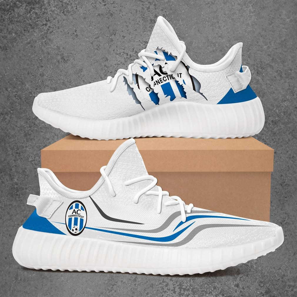 Ac Connecticut Usl League Two Sport Teams Yeezy Sneakers Shoes Art 403