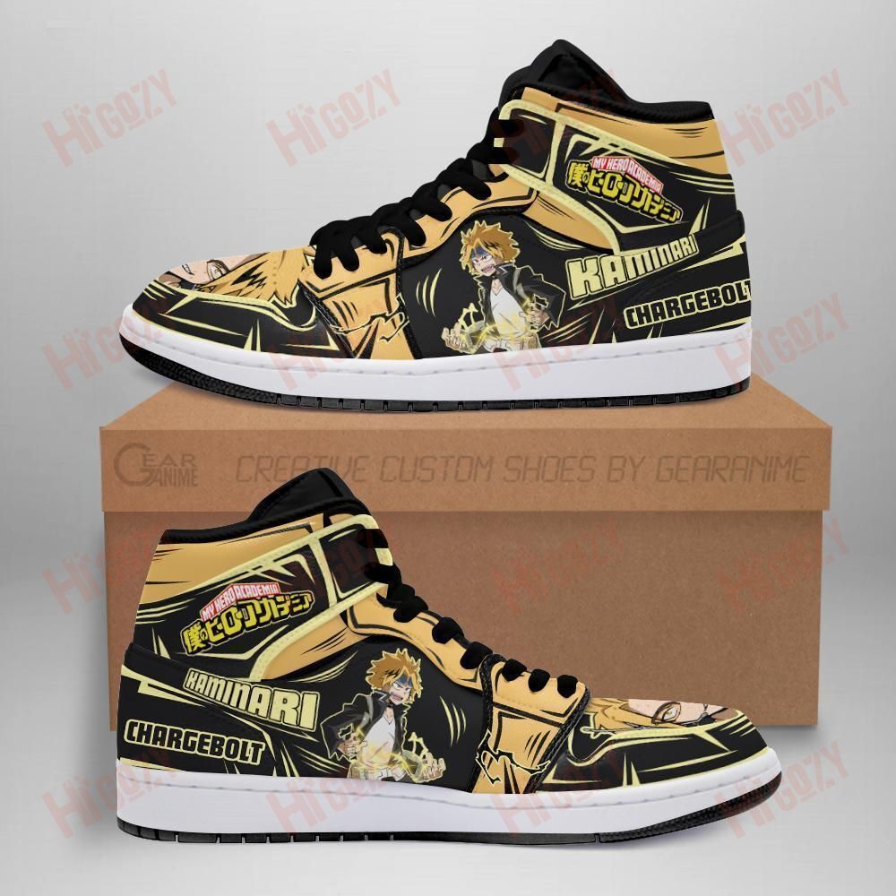 Bnha Denki Sneakers Chargebolt Custom Anime My Hero Academia Shoes