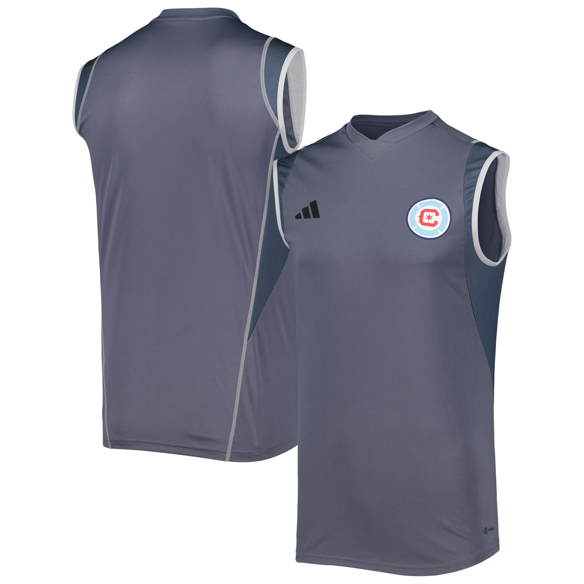 Chicago Fire 2023 On-Field Sleeveless Training Jersey – Gray