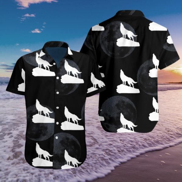 Wolf Hawaiian Shirt   Unisex   Full Size   Adult   Colorful   Hw1240