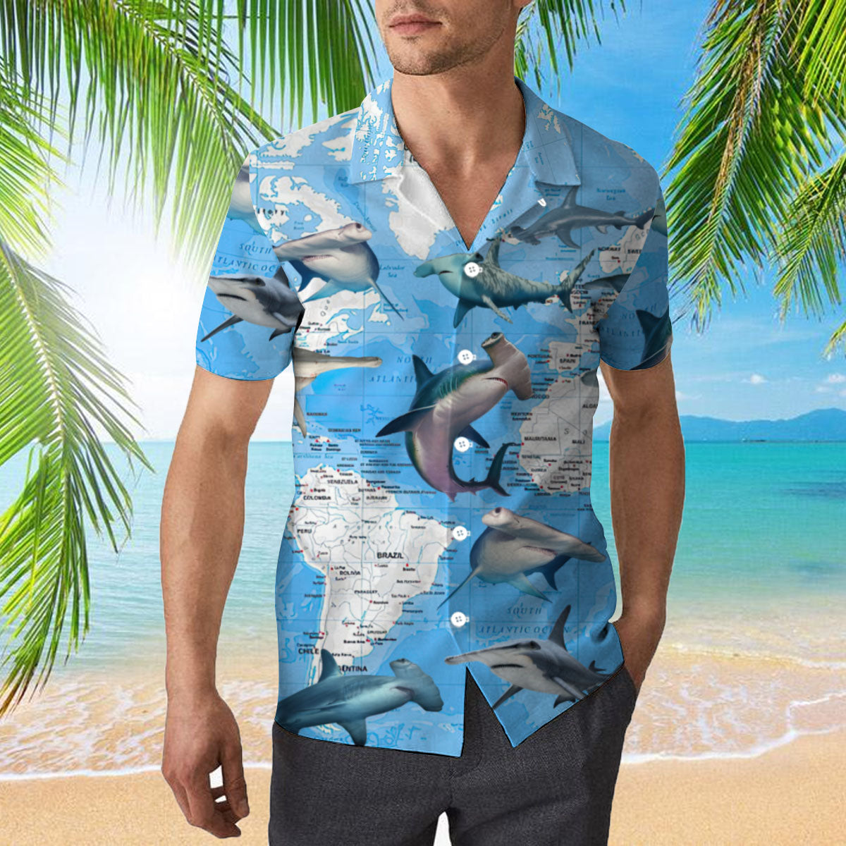 Hammerhead Shark Fishing Hawaii Shirt For Men And Women Ha46579