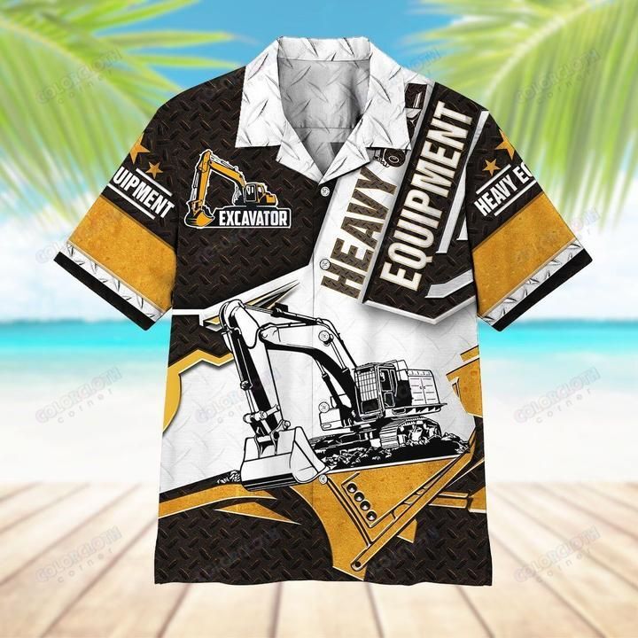 Heavy Equipment Excavator Hawaii Shirt Ha57081