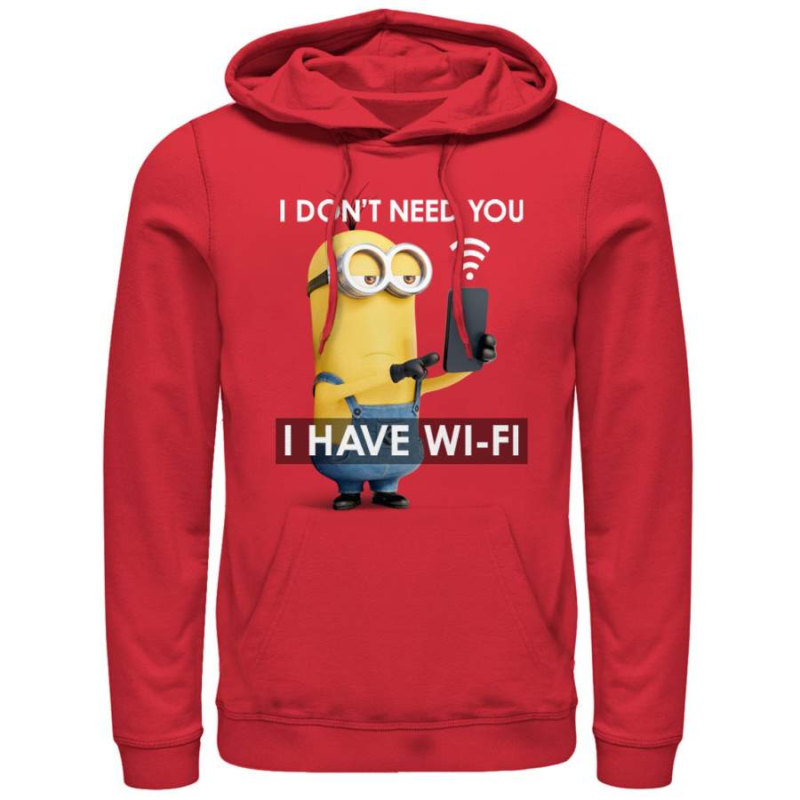 Despicable Me Men’s Minion Wi-Fi  Lightweight Hoodie