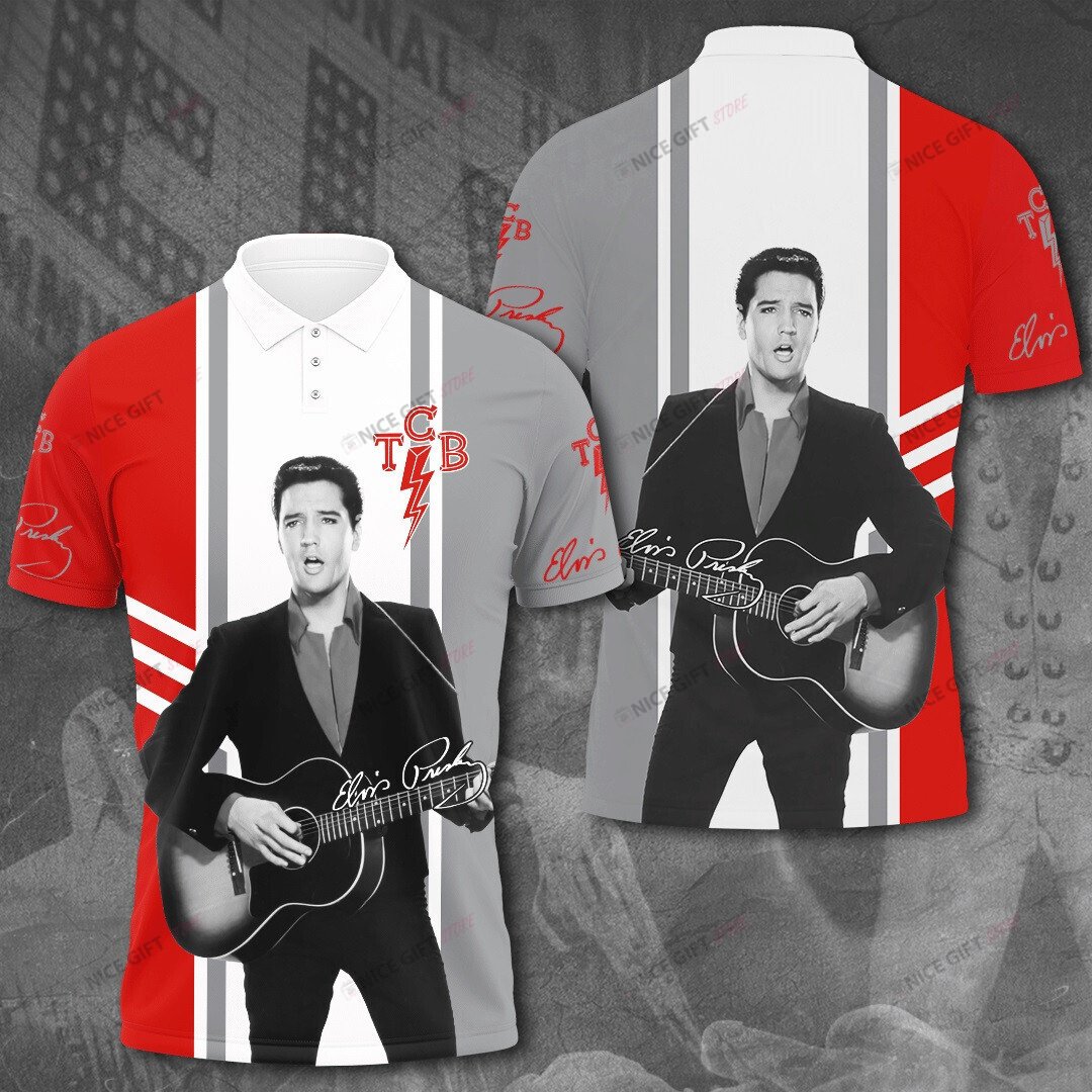 Elvis Presley Polo Shirt 3D 3Ps-J9R6
