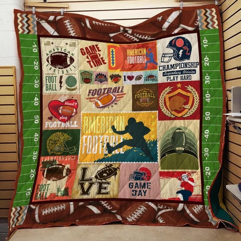 American Football V1 3D Quilt Blanket HGM39