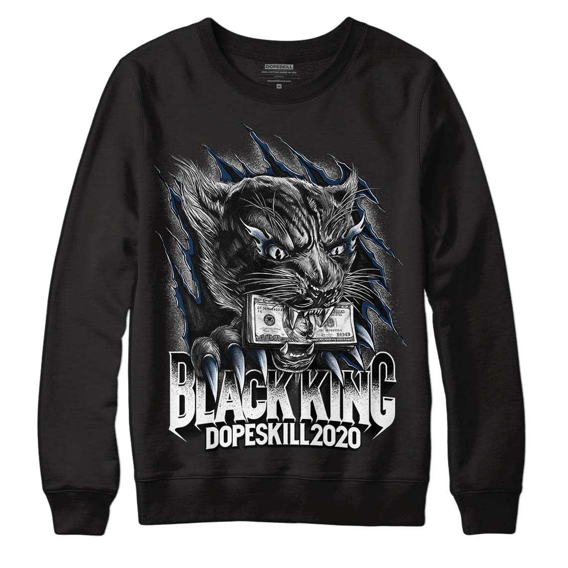 Brave Blue 13S Dopeskill Sweatshirt Black King Graphic