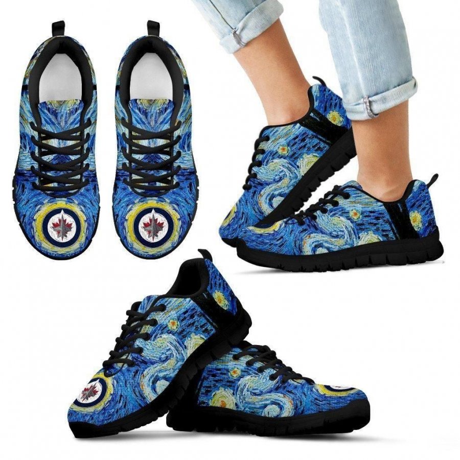 Sky Style Art Nigh Exciting Winnipeg Jets Sneakers #385