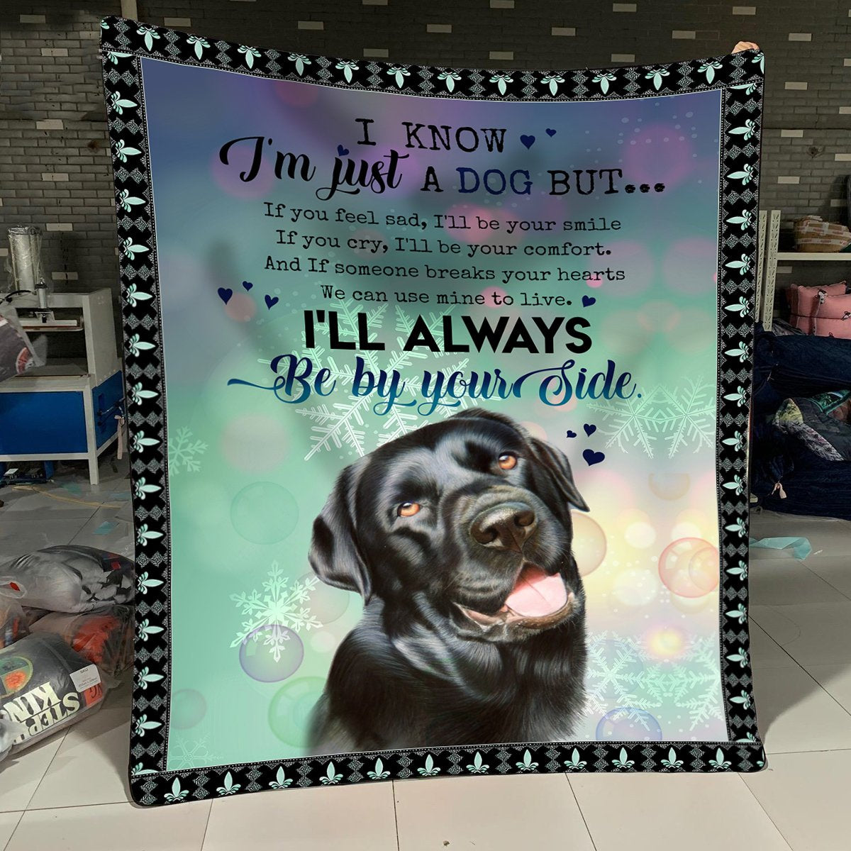 Labrador Retriever I’ll Always Be By Your Side Fleece Blanket
