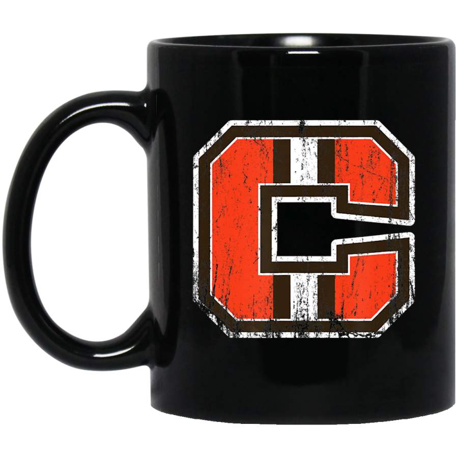 Cleveland Ohio Dawg Vintage Striped Fan Coffee Mug