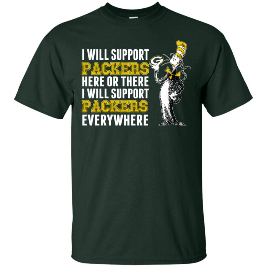 I Will Support Everywhere Green Bay Packers T Shirts