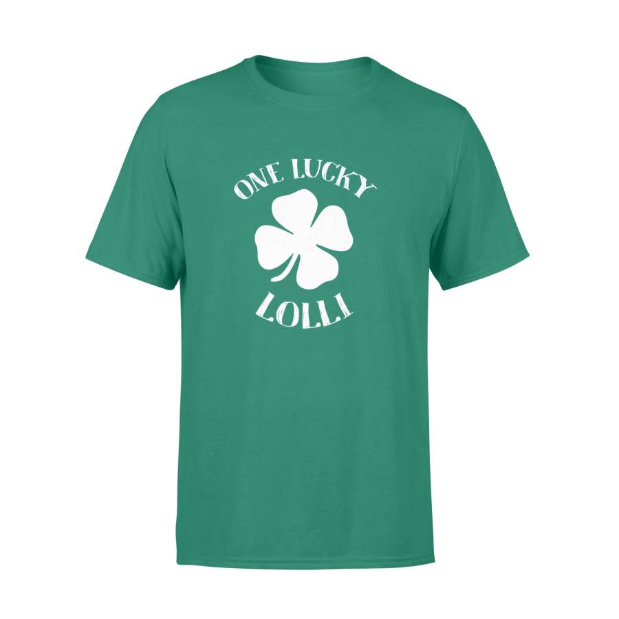 Womens One Lucky Lolli Vintage St Patrick Day Gift – Standard T-shirt