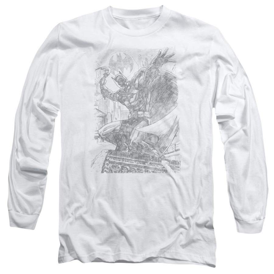 Batman – Pencil Batarang Throw Long Sleeve Adult 18/1