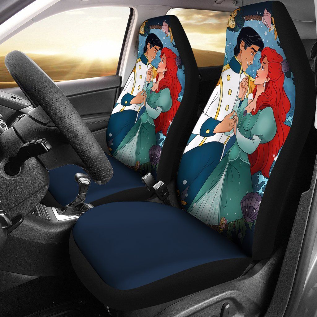 Ariel Love Eric Car Seat Covers The Little Mermaid Cartoon amazing best gift ideas 2020