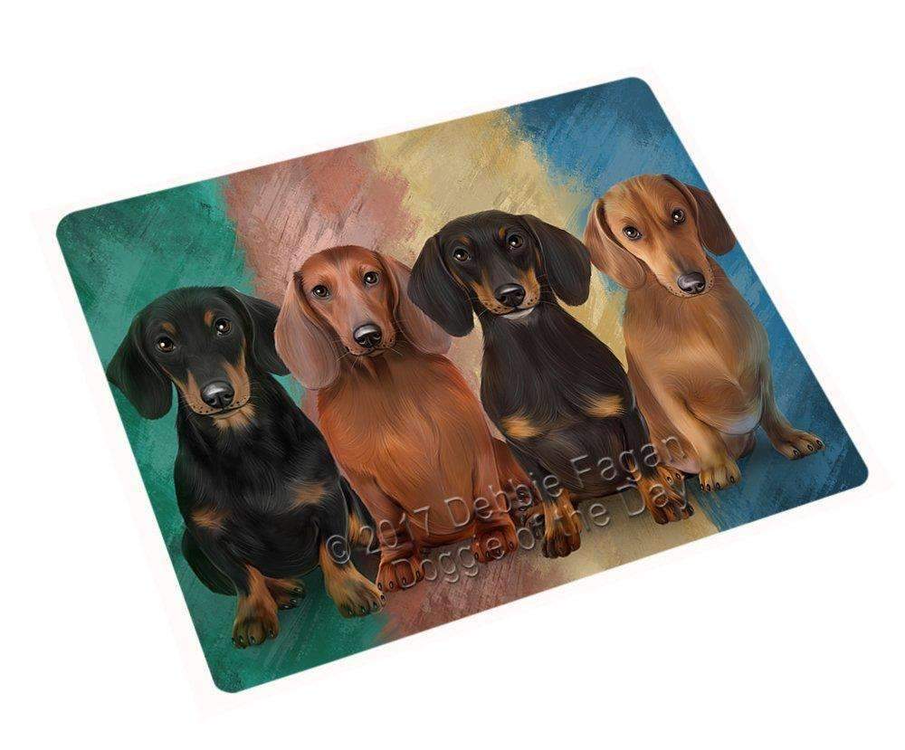 4 Dachshunds Dog Blanket Blnkt50079