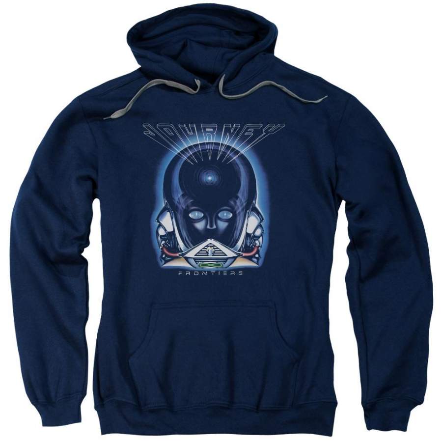 Journey   Frontiers Cover Adult Pull Over Hoodie T-Shirt