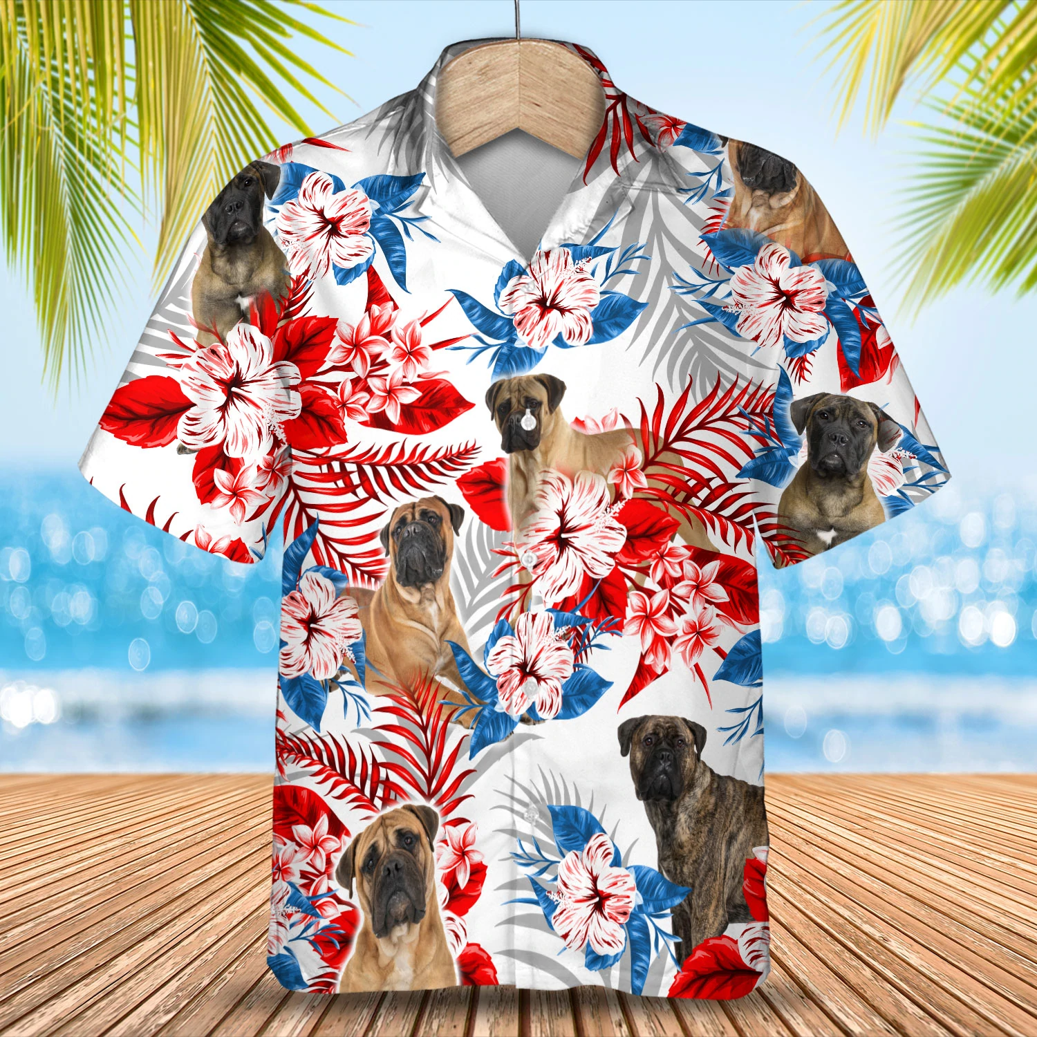 Bullmastiff Hawaii Summer Aloha Men Hawaii Women Hawaii Shirt Ha99489