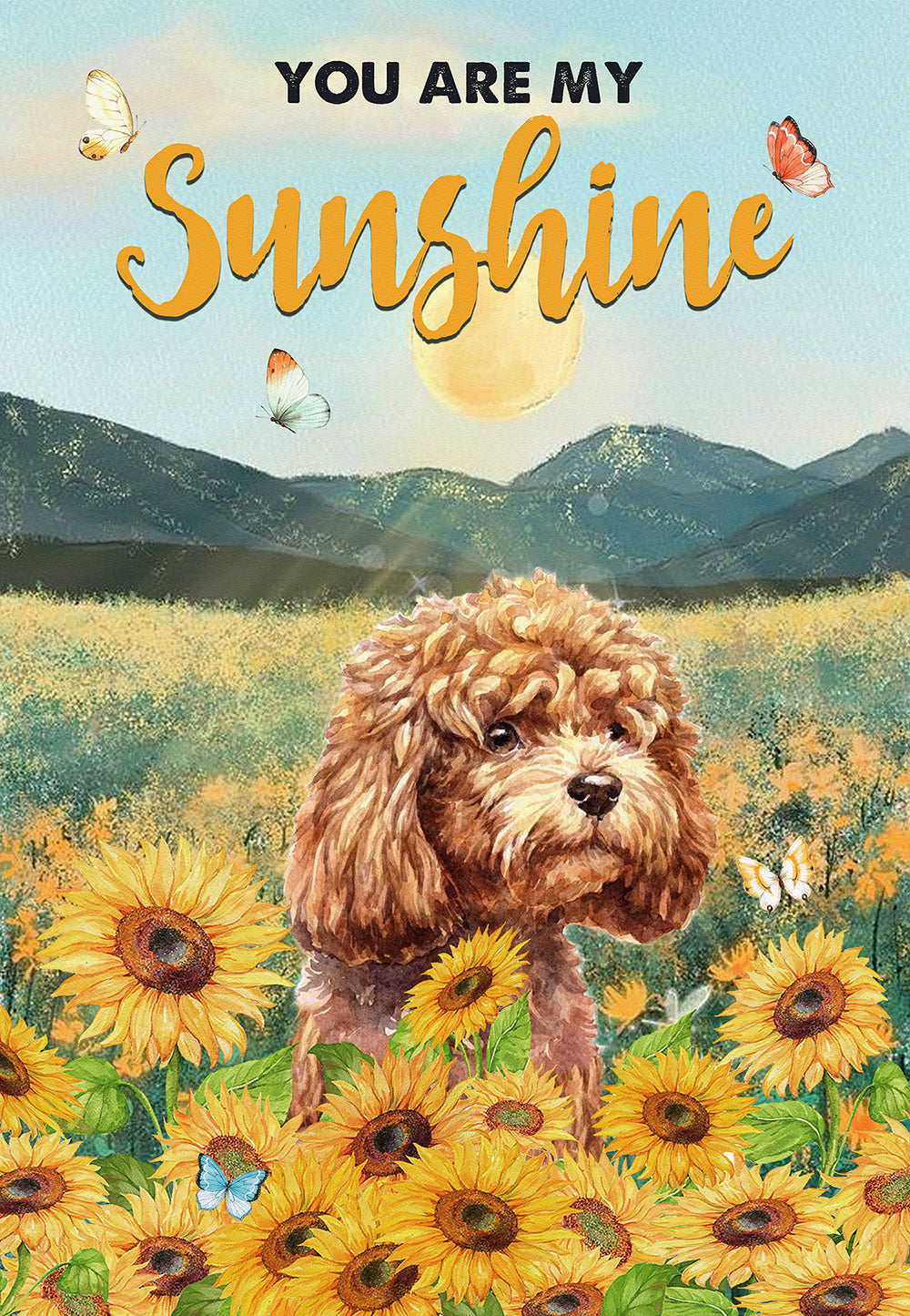 You Are My Sunshine Poodle Dog Lover Skitongifts Poster No Frame, Wall Art, Home Decor Mh217