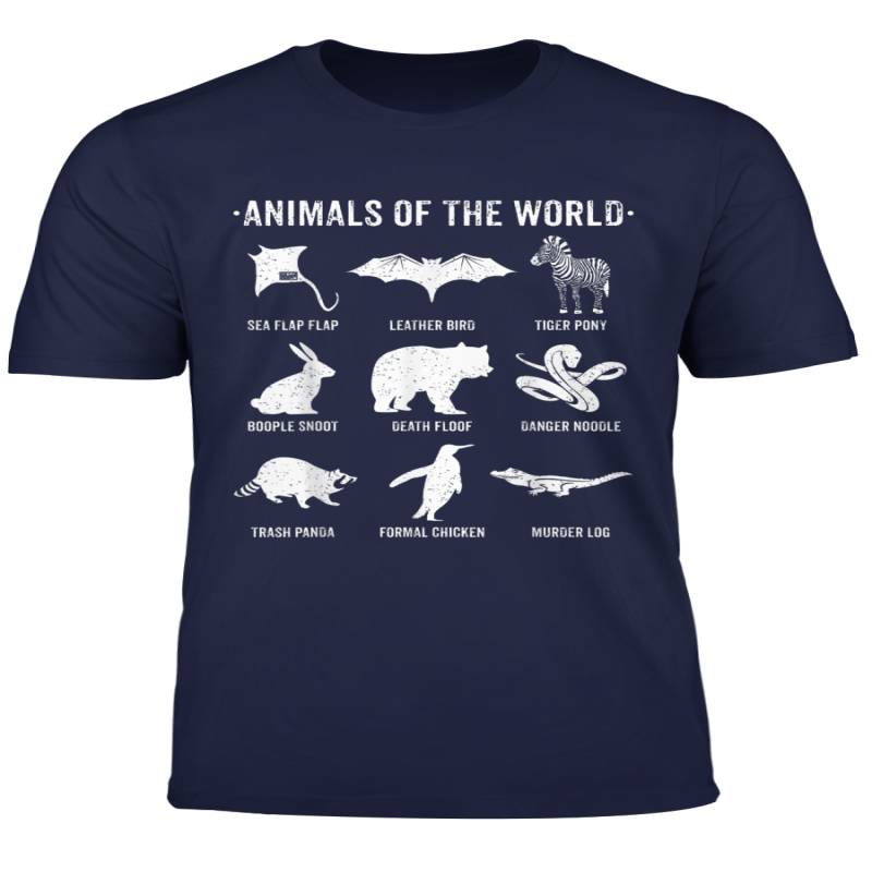 Simple Vintage Humor Funny Rare Animals Of The World T Shirt