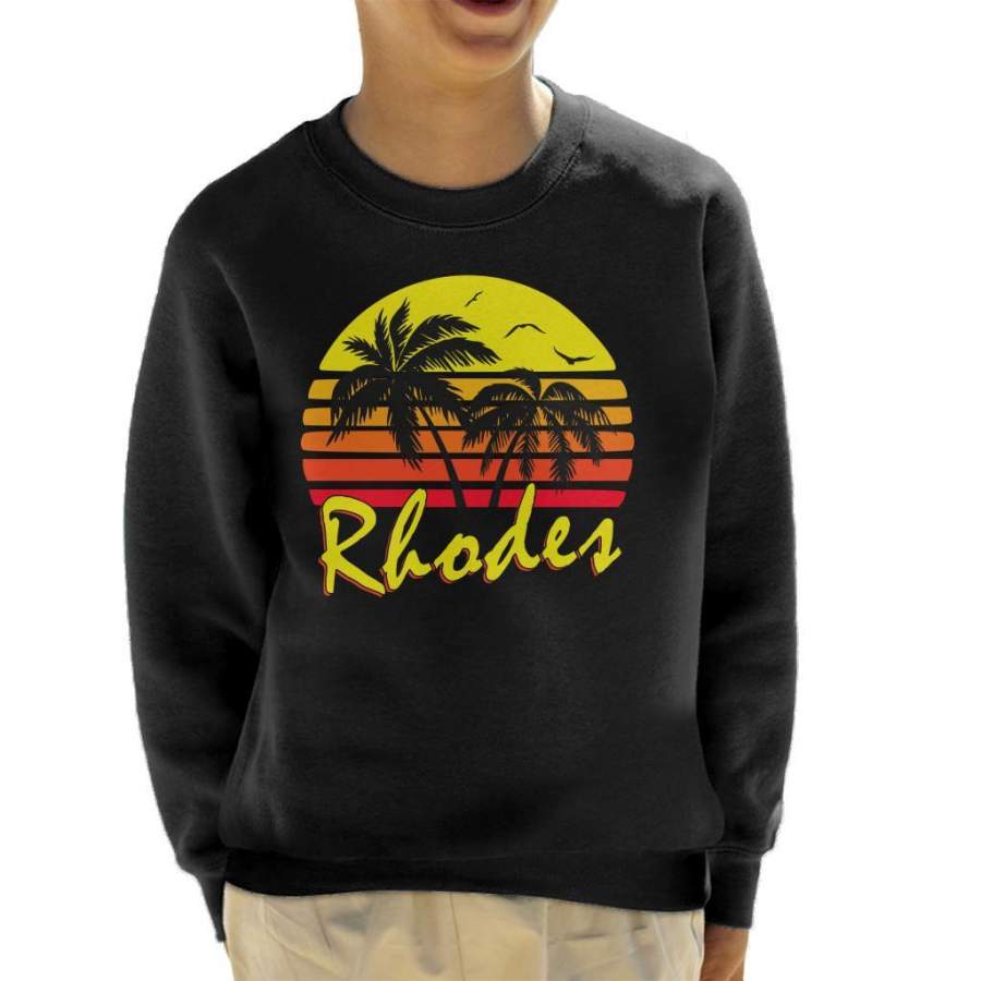 Rhodes Vintage Sun Kid’s Sweatshirt