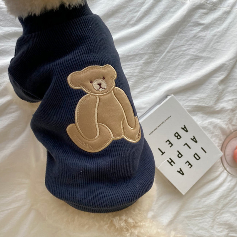 Cute Dog Clothes Cartoon Bear Pets Cat Sweater Hoodies For Small Medium Dogs Sweatshirt Pullover Chihuahua Warm Cotton Clothing alx