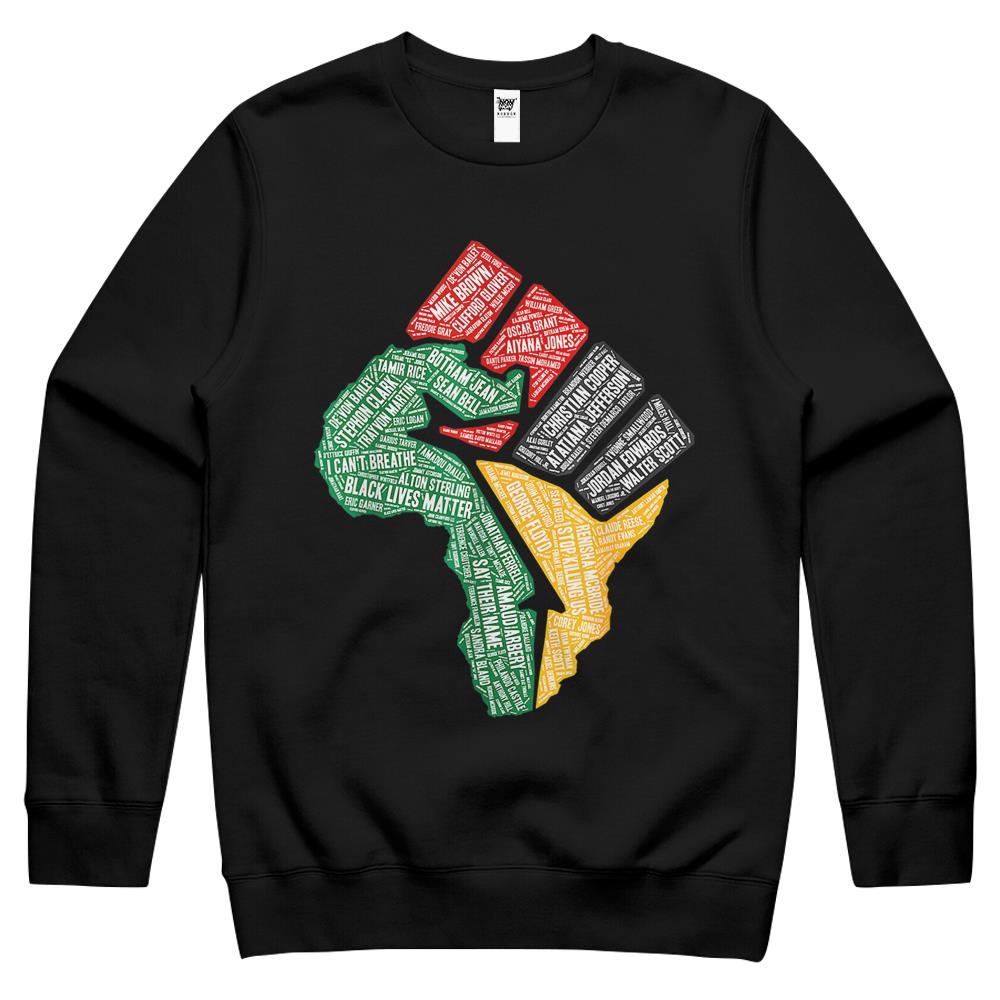 Africa Black Women African American Black History Crewneck Sweatshirt