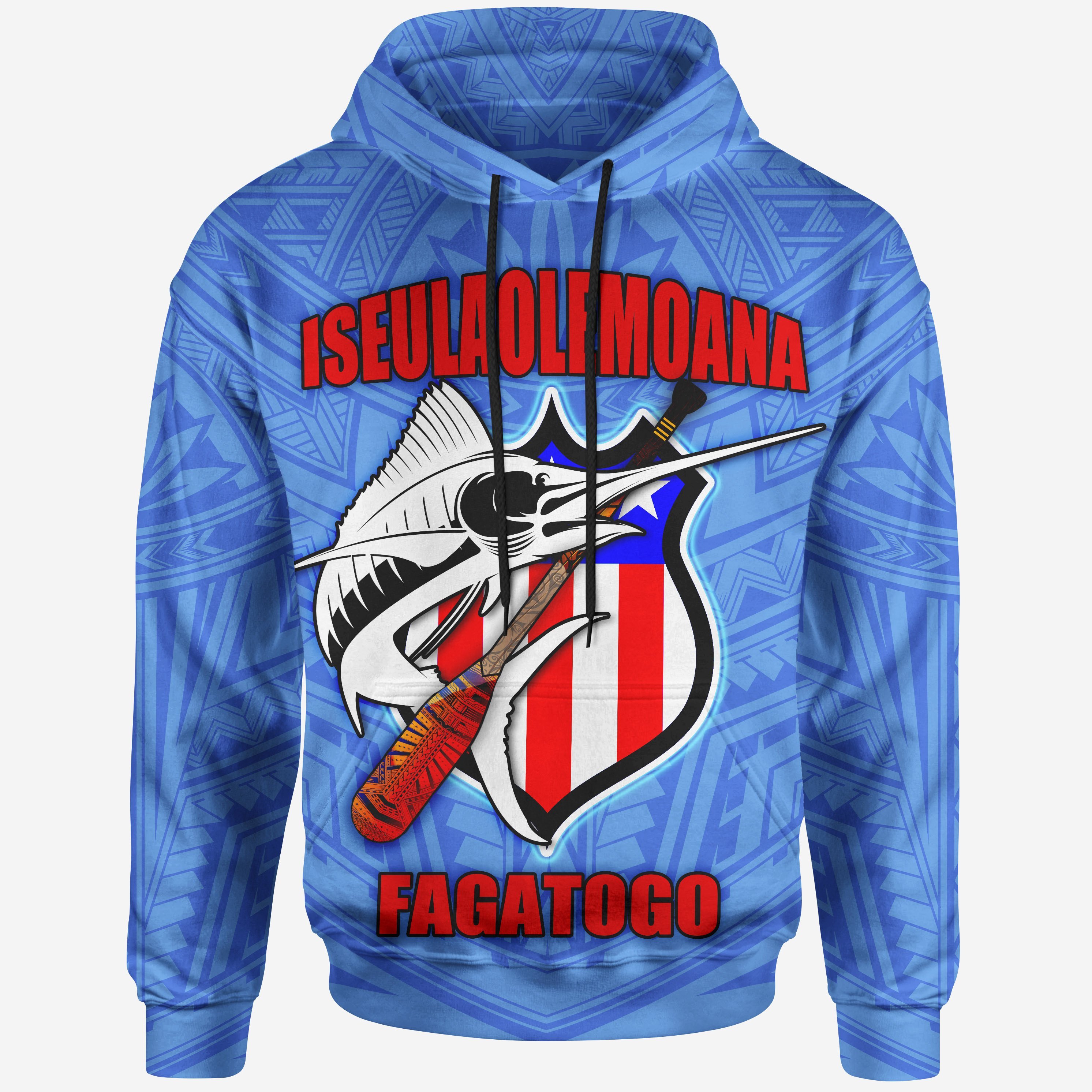 American Samoa Polynesian Hoodie – Iseulaolemoana Fagatogo – Pacific Print Hoodie