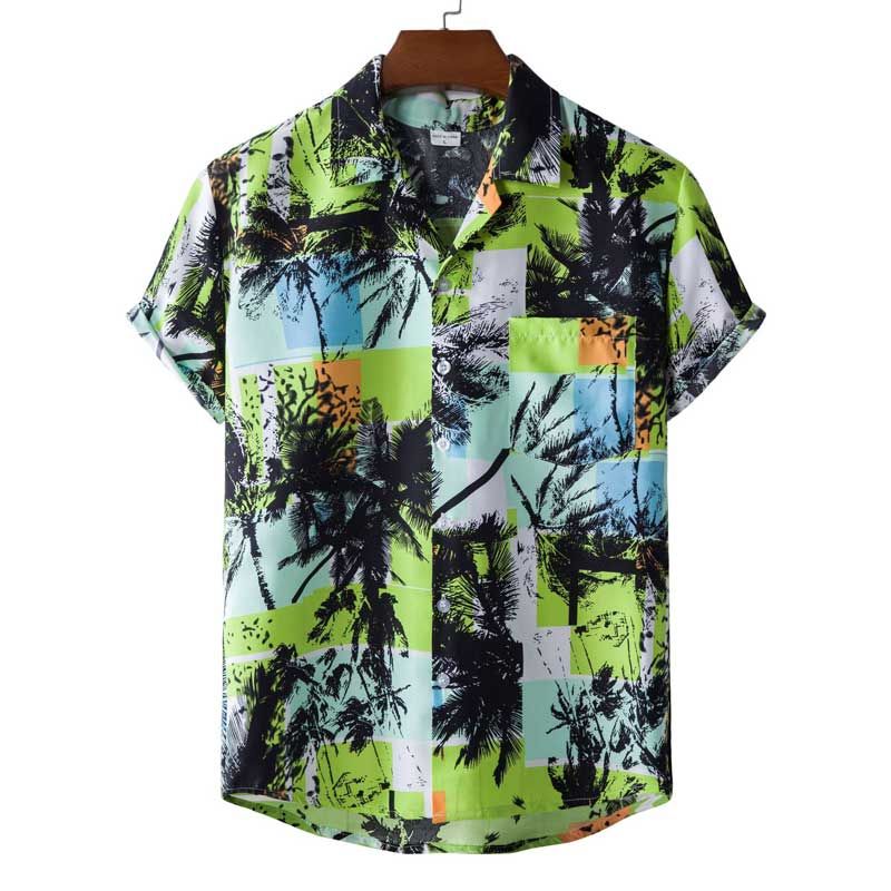 Palm Tree Green Awesome Design Unisex Hawaii Shirt For Men And Women Ha33791