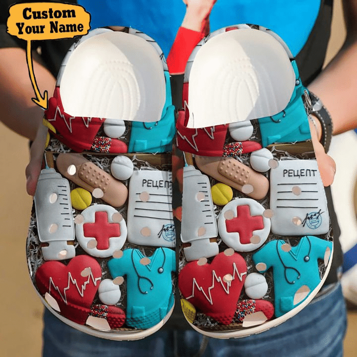 Nurse Crocs - Nurse Heart Love Doctor Clog Shoes