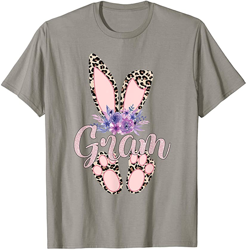 Gram – Easter Bunny-Cheetah Leopard Print-Mother’s Day Gift T-Shirt