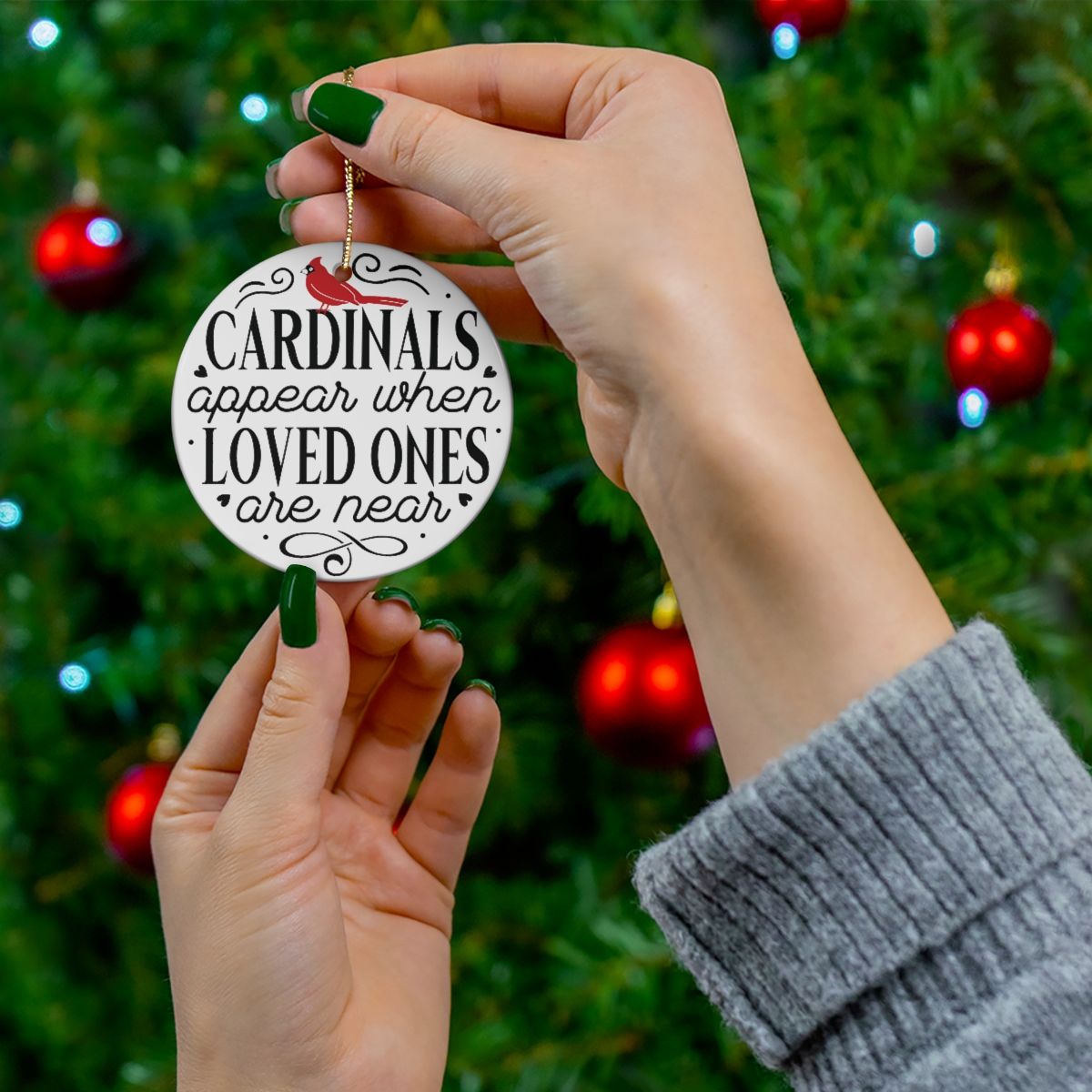 Cardinals Appear When Ornaments, Chrismas Ornaments, Holiday Ornaments, Holidays Decoration, Holidays Ornaments
