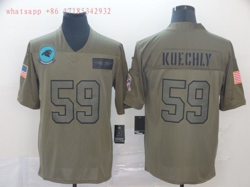 Carolina Panthers Luke Kuechly #59 NFL 2020 Camo Jersey Jersey