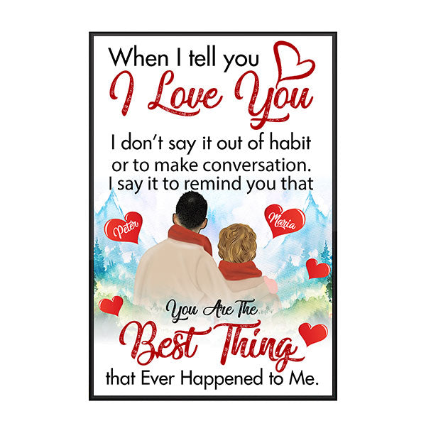 Custom Personalized hairstyle name Valentine’s day wall prints poster gift ideas for room him boyfriend husband her girlfriend wife couple – Best Thing TY2112 – Personalizedwitch