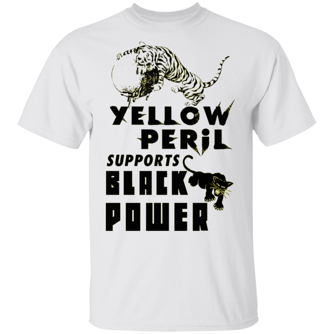 Yellow Peril Support Black Power Shirt Stop AAPI Hate Asian For Black Lives T-shirt