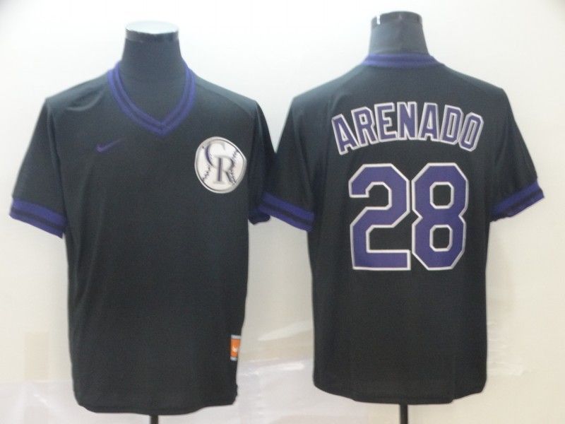 Colorado Rockies Nolan Arenado #28 2020 MLB Black Jersey