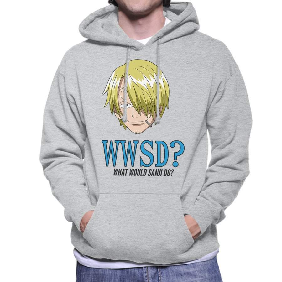 WWSD What Would Vinsmoke Sanji Do One Piece Men’s Hooded Sweatshirt