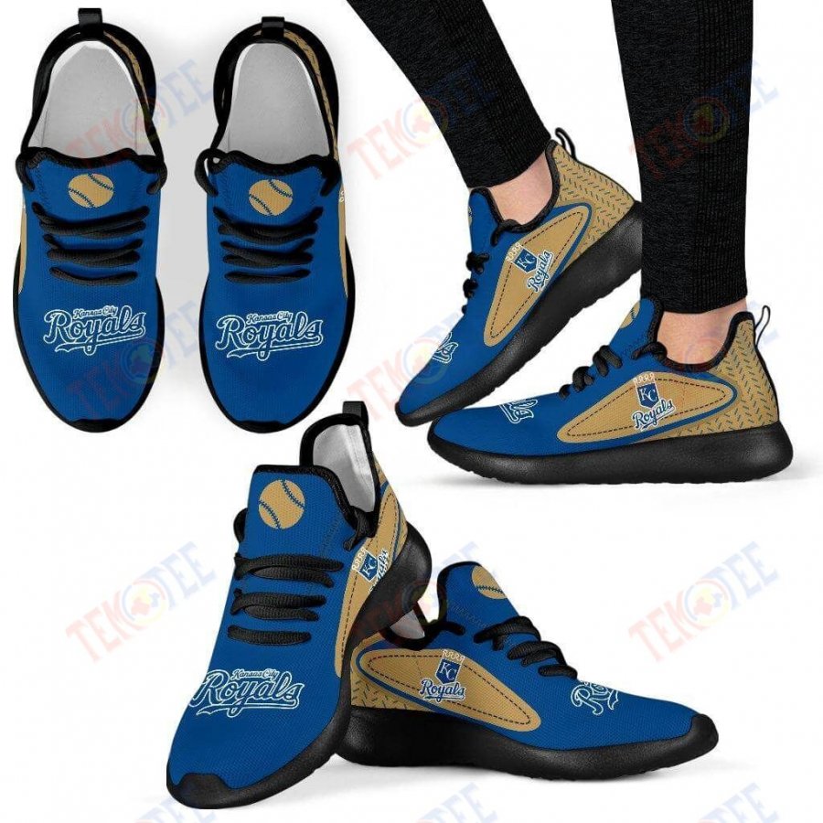 Mens Womens Kansas City Royals Sneakers Legend React Mesh Knit Sneaker Running Shoes For Men Women TDT984