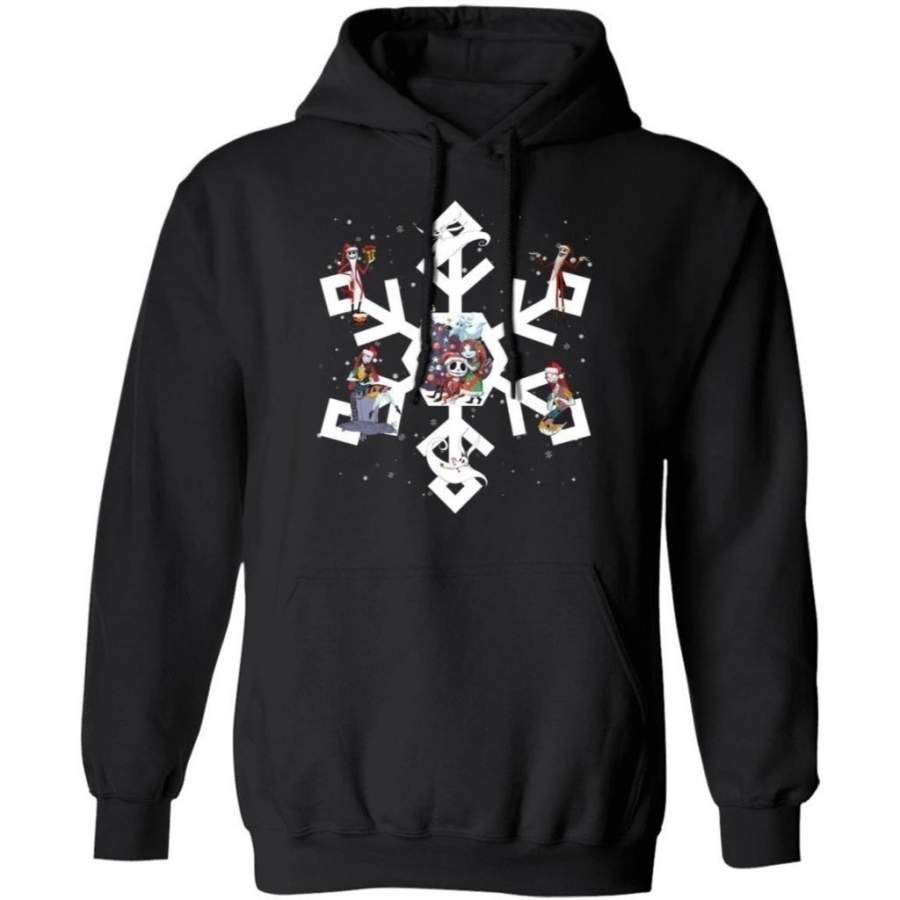 Nightmare Before Christmas Snowflake Hoodie Christmas Hoodie Xmas Hoodie Lovely Xmas Gift HA11
