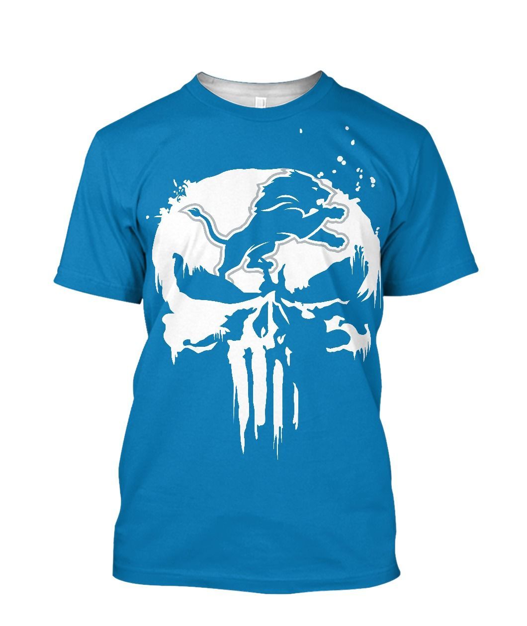 Detroit Lions Skull 3D Tee, Hoodie, Zip up