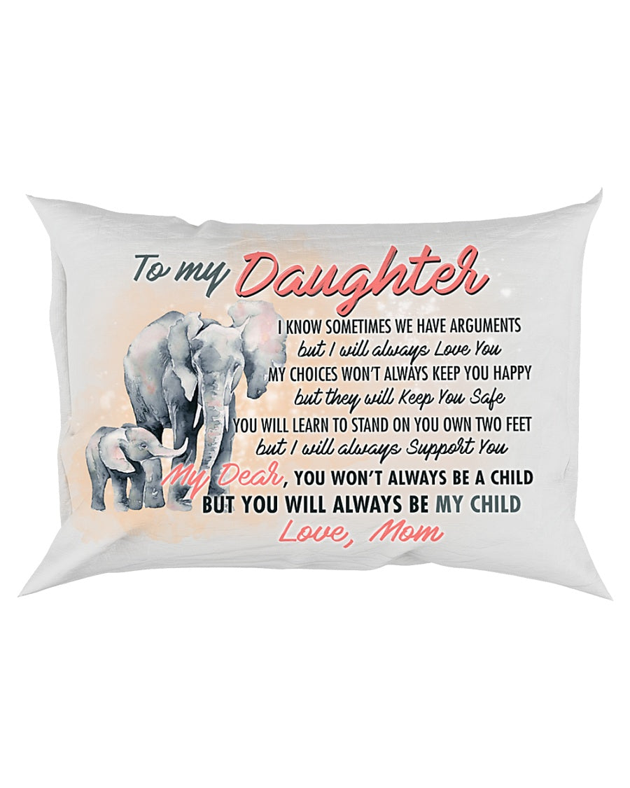 I Know Sometimes We Have Arguments Elephant Pillowcase