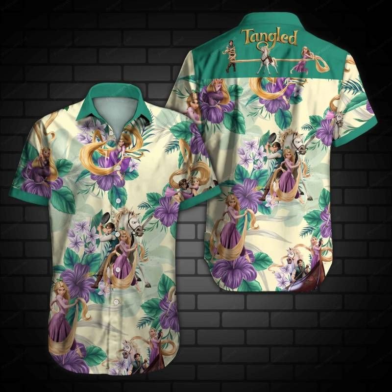 Tangled Hawaii Ii Graphic Print Short Sleeve Hawaii Casual Shirt Ha64963