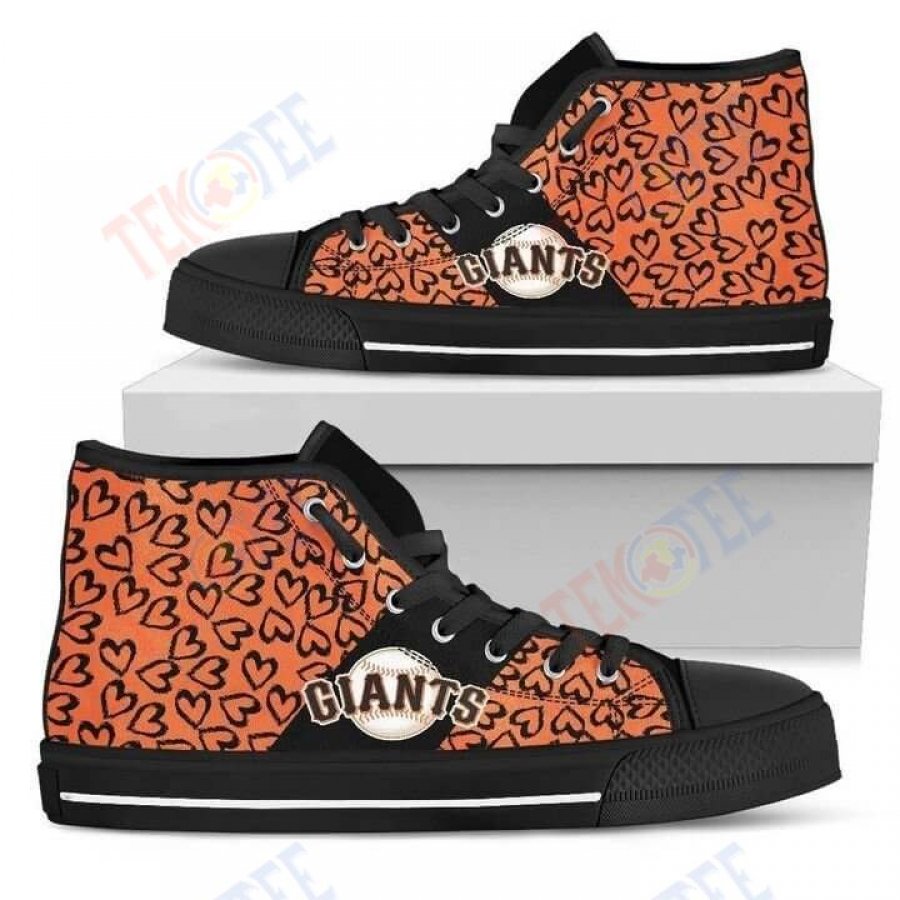 Mens Womens Perfect Cross Color Absolutely Nice San Francisco Giants High Top Shoes TMT860