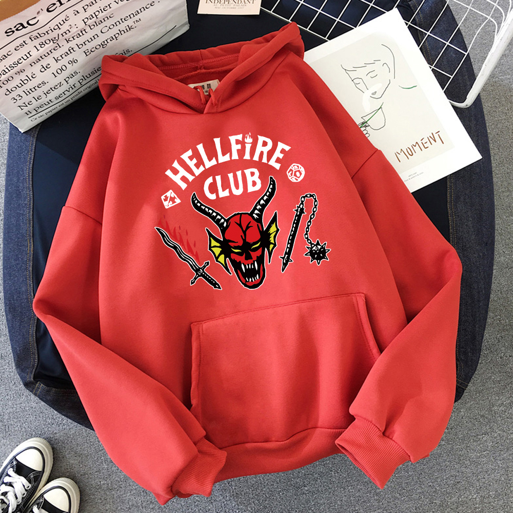 2022 Unisex Hot Hellfire Club Hoodie Women/Men Aesthetic Graphic Eddie Munson Hoodies Funny Daily Casual Sweatshirt Tops alx