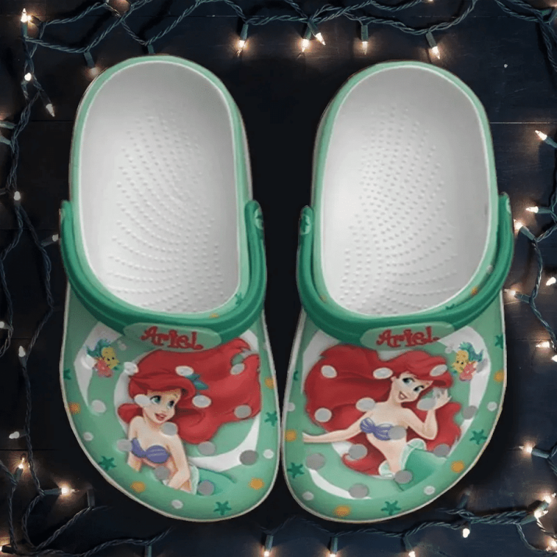 Ariel The Little Mermaid Rubber clog Shoes Comfy Footwear