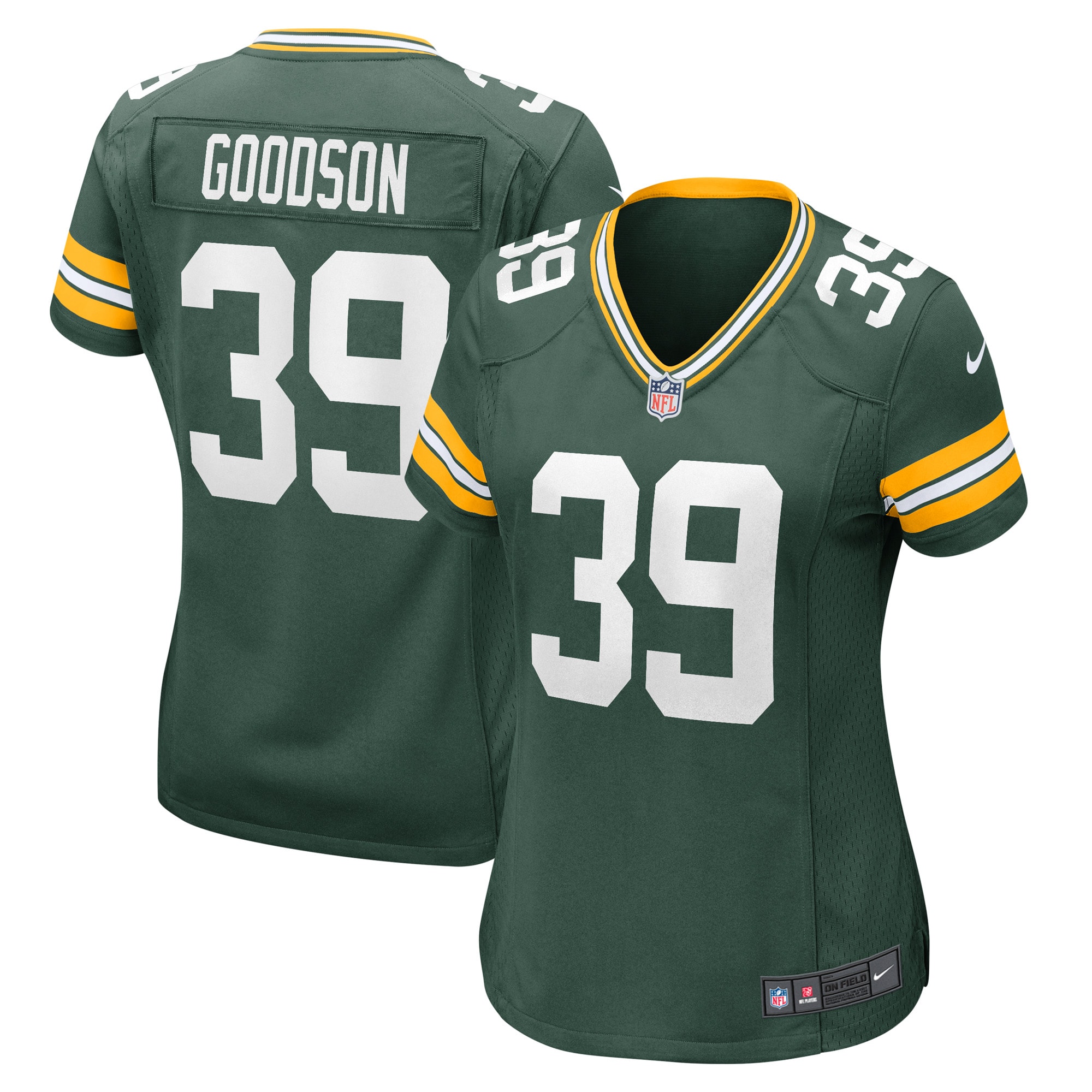 Tyler Goodson Green Bay Packers Women's Game Player Jersey – Green