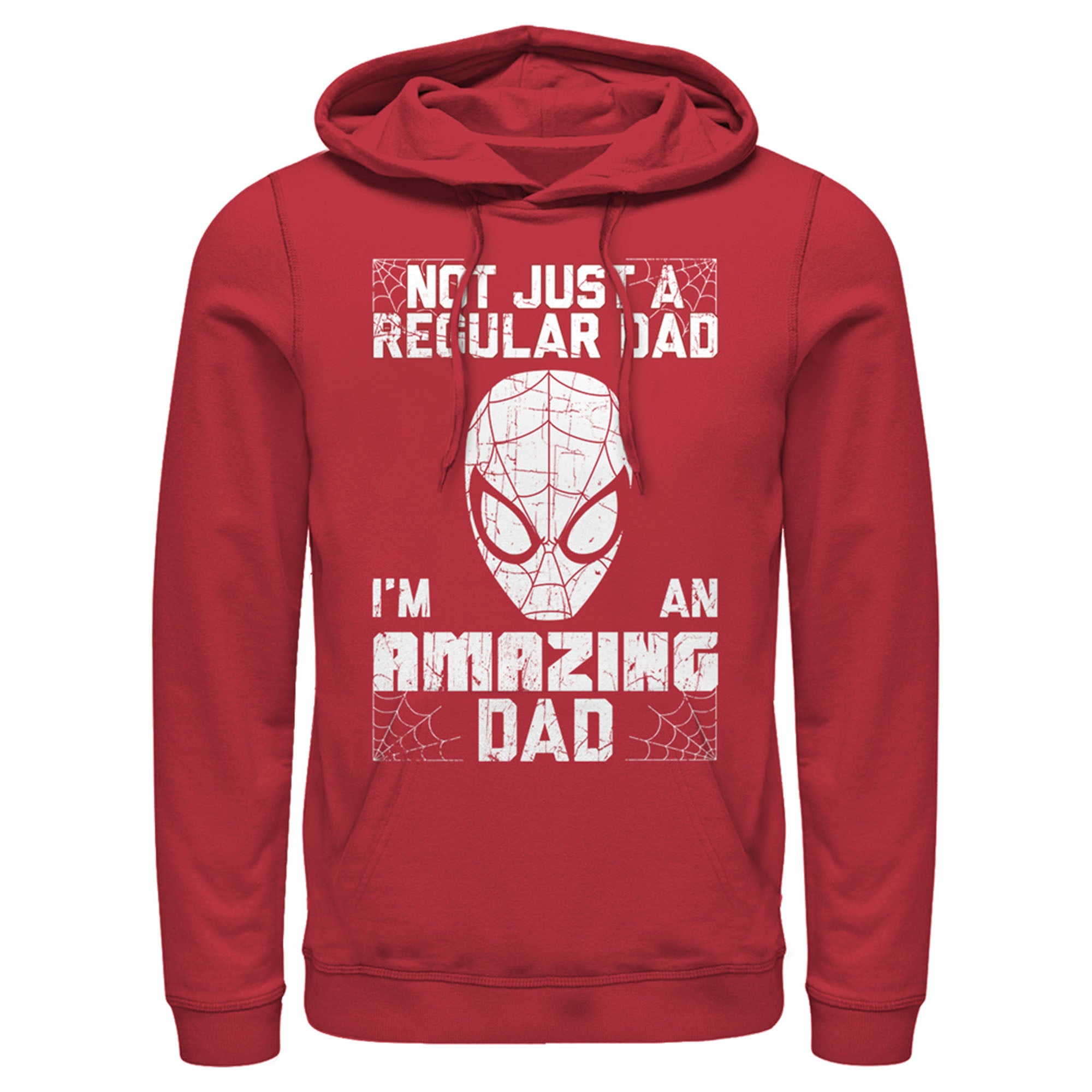 Men’S Marvel Spider-Man Not Just A Regular Dad I’M An Amazing Dad Pull Over Hoodie