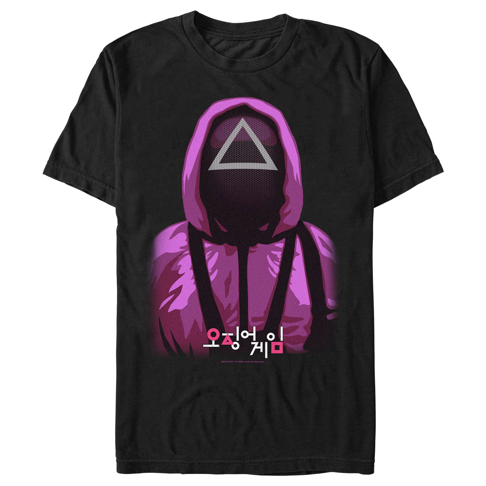 Squid Game Men’S Triangle Mask Soldier  T-Shirt