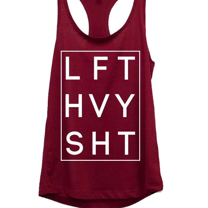 WantsieFit Lift Heavy “LFT HVY SHT” Gym Workout Tank Top