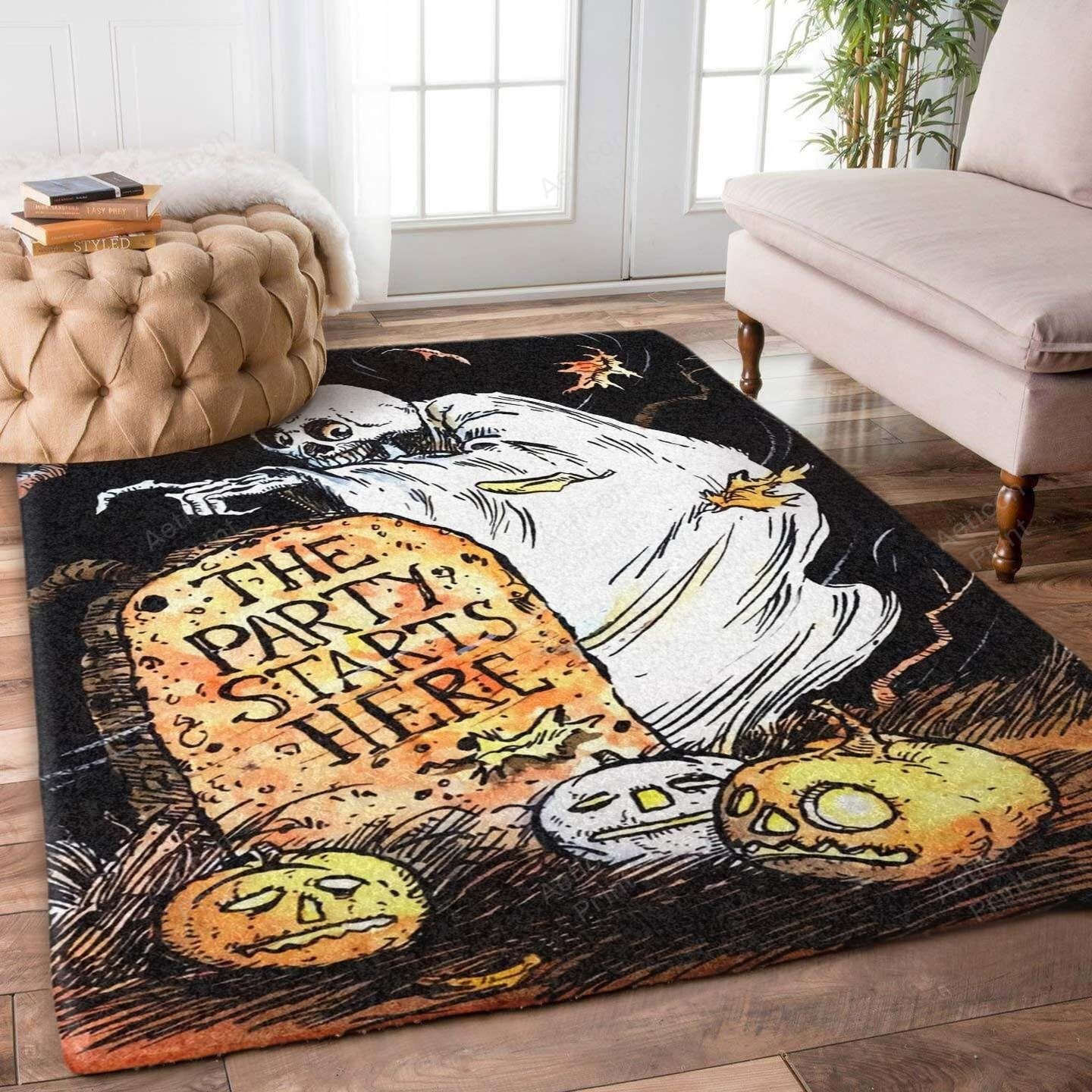 Halloween Pumpkin Kitchen Are Area Rug Carpet Vintage Home Decor Gift Idea Carpet