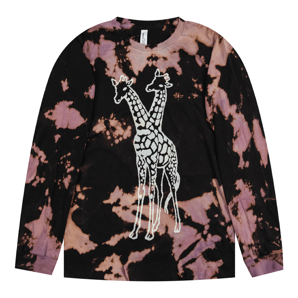 Superbass!!!! Red Rust Tie-Dye Long Sleeve